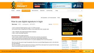 How to use digital signature in login - CodeProject