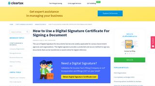 How to Use a Digital Signature Certificate For Signing a Document