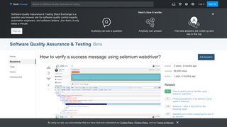 How to verify a success message using selenium webdriver ...