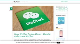 Move WeChat to New Phone >> Easy Guide With Photos | By SillyTechie