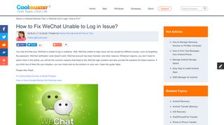 [Fixed!] WeChat Unable to Login - Coolmuster
