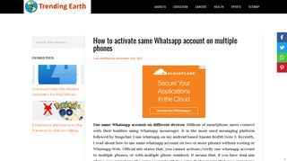 How to activate same Whatsapp account on multiple phones