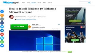 How to Install Windows 10 Without a Microsoft account