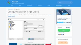 Configuring Session (Login Dialog) :: WinSCP