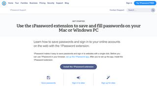 Use the 1Password extension to save and fill passwords on your Mac ...