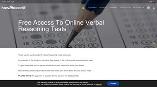 Free Access Online Verbal Reasoning - How 2 Become