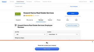 Working at Howard Hanna Real Estate Services: 73 Reviews | Indeed ...
