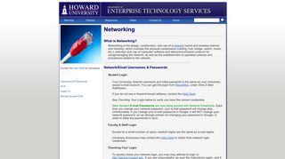 Networking - Technology - Howard University
