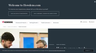 Trade account | Howdens Joinery