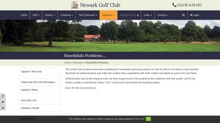 Howdidido Problems... | Newark Golf Club