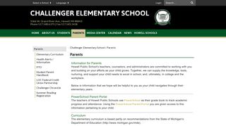 Parents - Challenger Elementary School