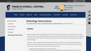Schoology Instructions - Francis Howell Central