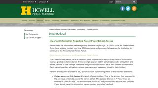 PowerSchool - Howell Public Schools