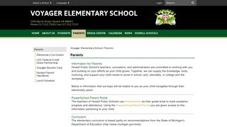 Parents - Voyager Elementary School