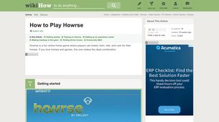 How to Play Howrse (with Pictures) - wikiHow