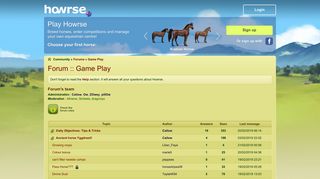 Game Play - Howrse AU