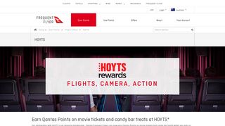 Earn Qantas Points on HOYTS Movie Tickets | Qantas Points