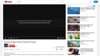 Windows 10 Black Screen Of Death FIX [Tutorial] - YouTube