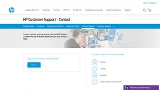 Get in touch with one of our support agents Contact us - HP Support