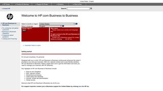 HP.com Business to Business
