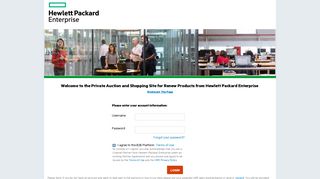 Hewlett Packard Enterprise | Log on