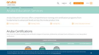 Aruba Education Services | Aruba - Aruba Networks