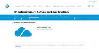HP Connected Drive - Driver Downloads | HP® Customer Support