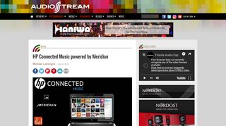 HP Connected Music powered by Meridian | AudioStream
