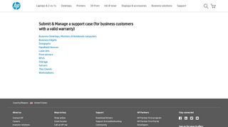 Submit and Manage a support case | HP® Official Site - HP.com