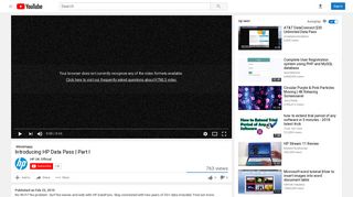 Introducing HP Data Pass | Part I - YouTube