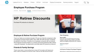 Retiree Purchase Program | HP® Official Site - HP.com