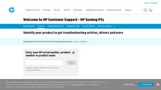 HP HP Gaming PCs | HP® Customer Support