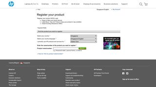 HP Product Registration