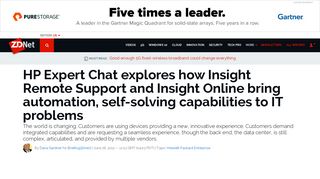 HP Expert Chat explores how Insight Remote Support and Insight ...