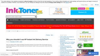 Why you shouldn't use HP Instant Ink Delivery Service - Ink N Toner UK