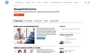 Managed Print Services | HP® United Kingdom - HP.com