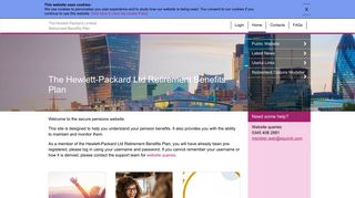 The Hewlett-Packard Ltd Retirement Benefits Plan - Home Page