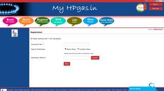 HP Gas registration