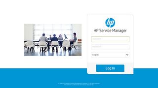 HP Service Manager: Login