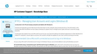 HP PCs - Managing User Accounts and Logins (Windows 8) | HP ...