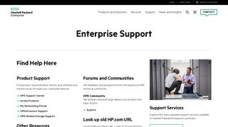 Hewlett Packard Enterprise (HPE) Support Help & Customer Service ...