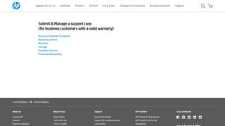 Submit and Manage a support case | HP® United Kingdom - HP.com