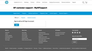 HP customer support - MyHPSupport