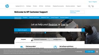 HP Technical Support, Help, and Troubleshooting | HP® Customer ...