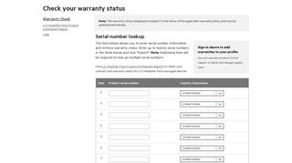 Check your warranty status - HPE Support Center - HP.com