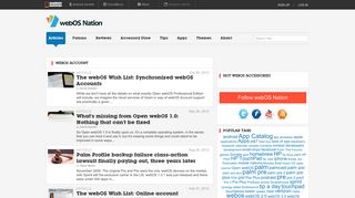 webOS Account | webOS Nation
