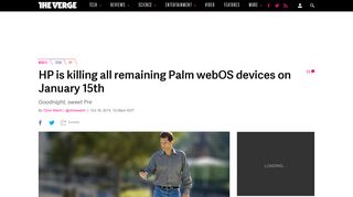HP is killing all remaining Palm webOS devices on January 15th - The ...