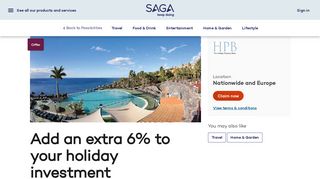 6 percent added bonus - Saga