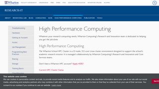 High Performance Computing - Research-IT