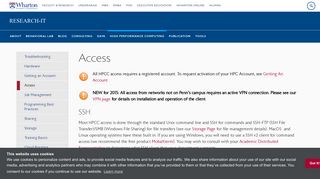 Access - Research-IT - University of Pennsylvania